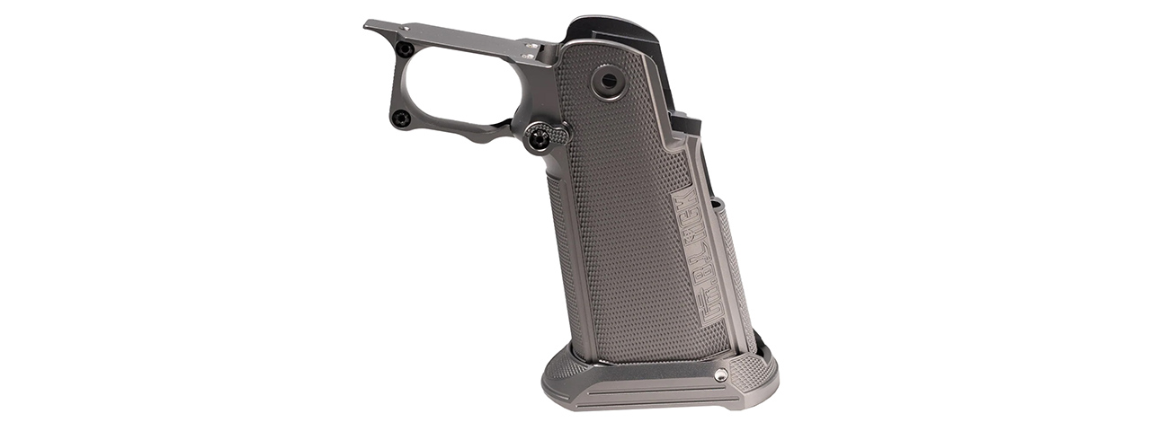 Dr. Black CNC Aluminum Type B Grip for Tokyo Marui Hi-Capa GBB Airsoft Pistols - (Gray)
