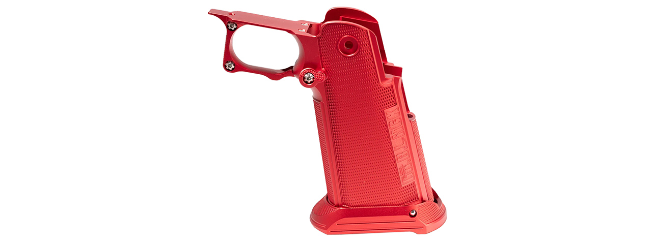 Dr. Black CNC Aluminum Type B Grip for Tokyo Marui Hi-Capa GBB Airsoft Pistols - (Red)