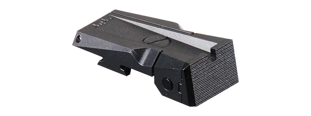 Dr. Black Aluminum Fiber Optic Rear Sight for TM Hi-CAPA 5.1 GBB Pistols - (Black)