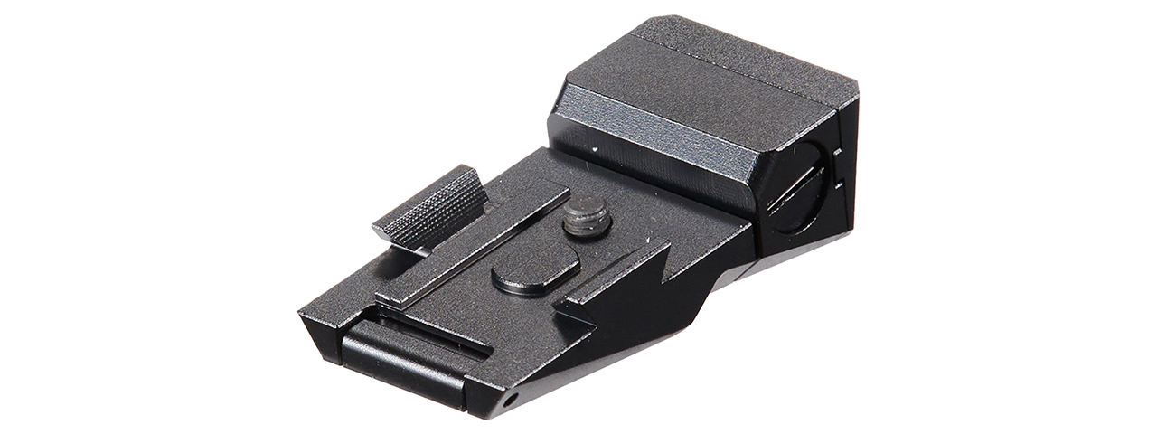 Dr. Black Aluminum Fiber Optic Rear Sight for TM Hi-CAPA 5.1 GBB Pistols - (Black)