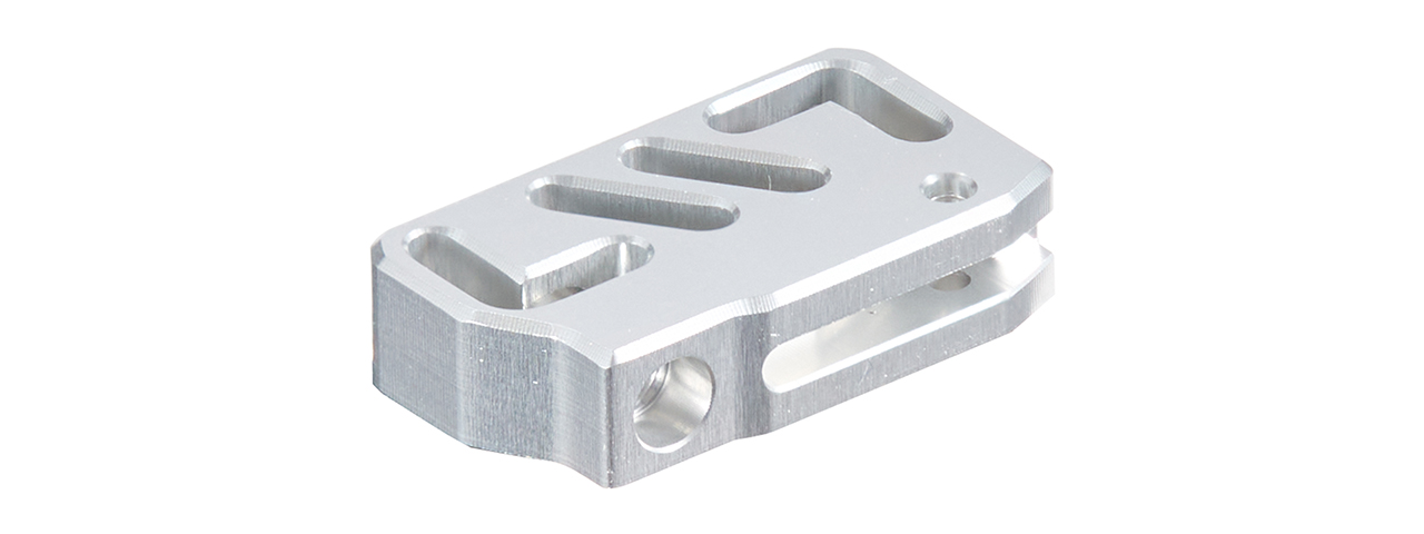 Dr. Black CNC Aluminum Standard A TM Hi-Capa GBB Pistol Trigger - (Silver)