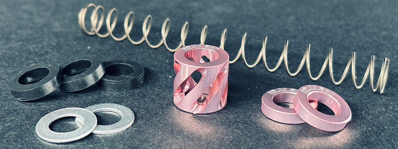 Dr. Black CNC Aluminum Type A Recoil Buffer Set - (Pink)