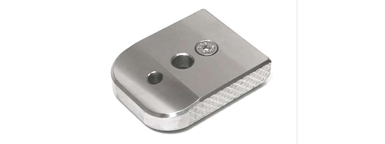 Dr. Black Tokyo Marui Hi-Capa GBB Magazine Base - (Silver)