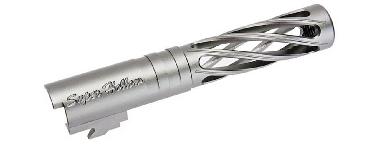 Dr. Black CNC Aluminum DINGING Outer Barrel For TM Hi-CAPA 4.3 GBB Pistols - (Gray)