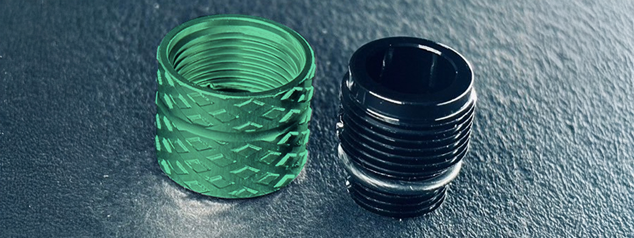 Dr. Black CNC Aluminum Type B Outer Barrel Adapter - (Green)
