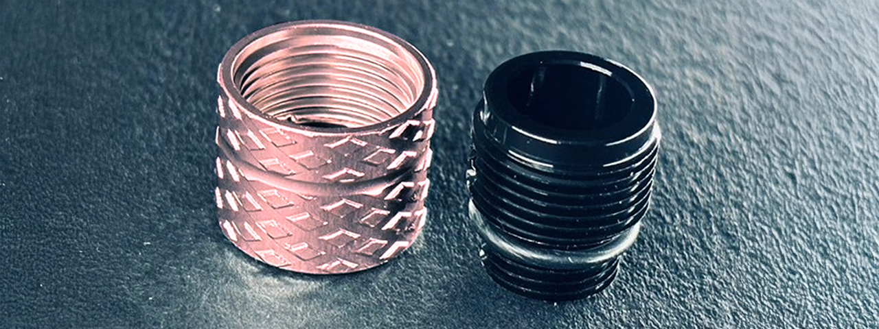 Dr. Black CNC Aluminum Type B Outer Barrel Adapter - (Pink)