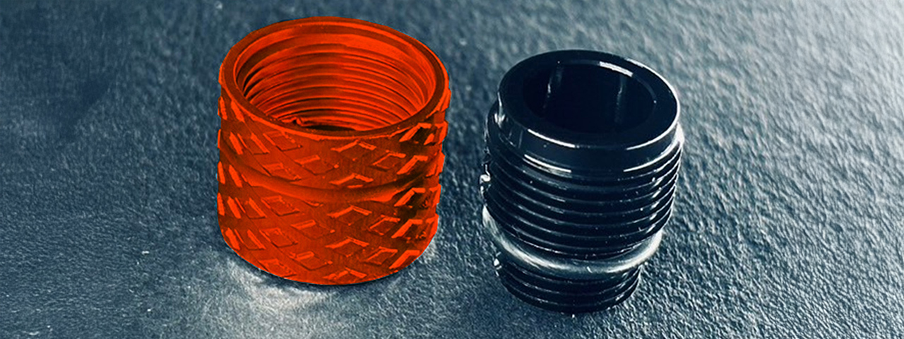 Dr. Black CNC Aluminum Type B Outer Barrel Adapter - (Red)