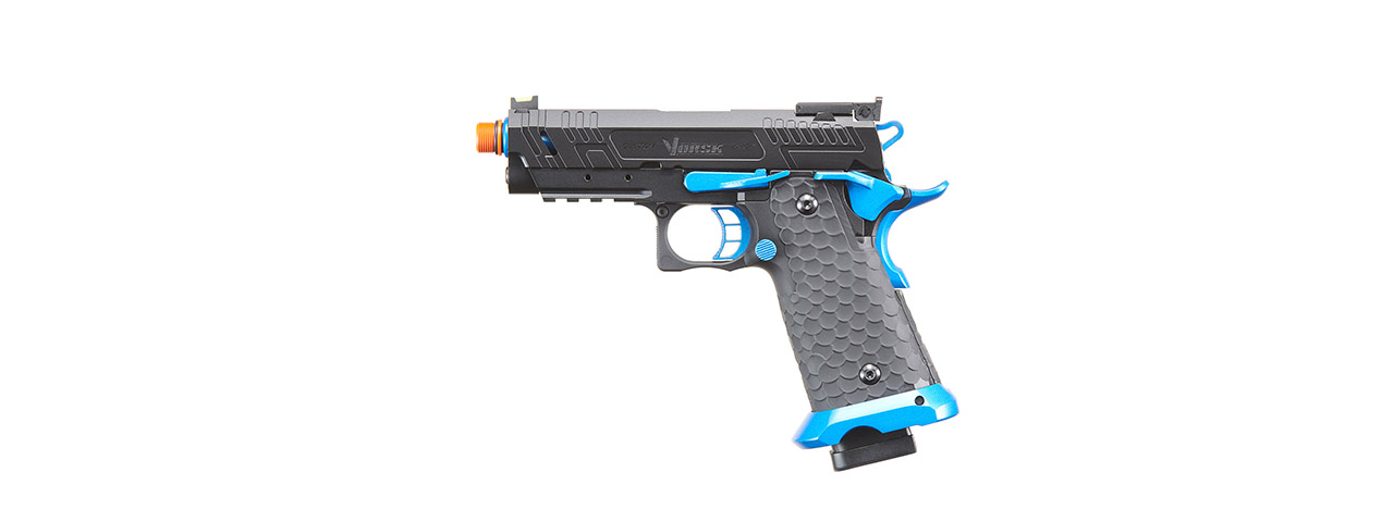 Vorsk Hi-Capa CS Vengeance 3.8 Compact GBB Pistol - (Black/Blue)