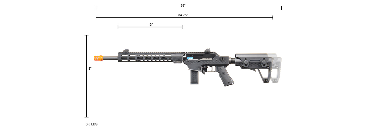Vorsk VMP-2MD RECON RIFLE GBB Airsoft Rifle Semi-Only - (Black)