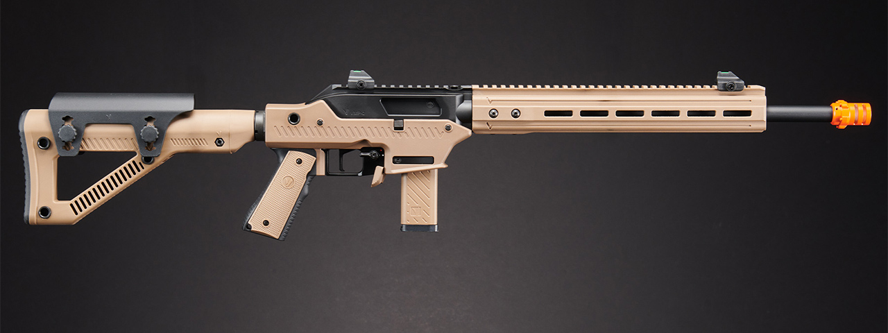 Vorsk VMP-2D DESIGNATED MARKSMEN GBB Airsoft Rifle Semi-Only - (Black/Tan)