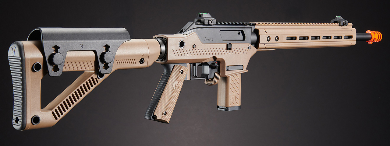 Vorsk VMP-2D DESIGNATED MARKSMEN GBB Airsoft Rifle Semi-Only - (Black/Tan)