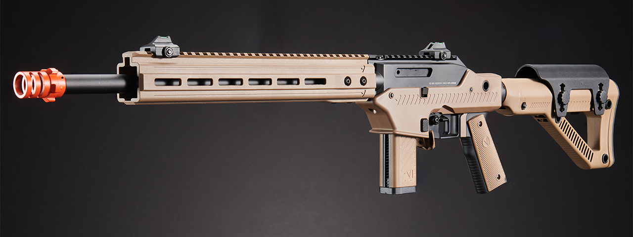 Vorsk VMP-2D DESIGNATED MARKSMEN GBB Airsoft Rifle Semi-Only - (Black/Tan)