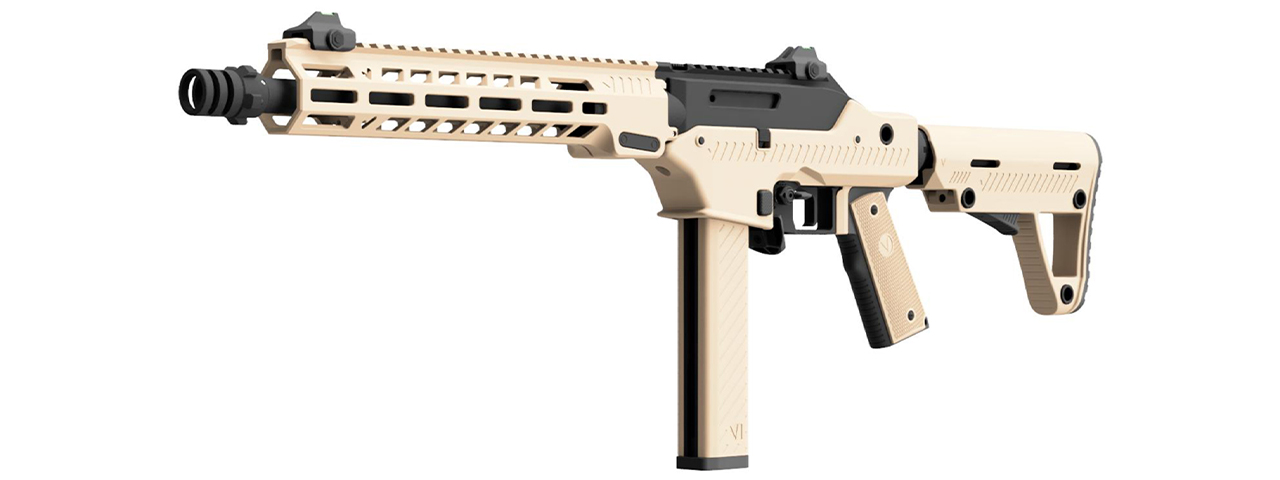 Vorsk VMP-2M ASSAULT VARIANT GBB Airsoft Rifle Select Fire - (Black/Tan)