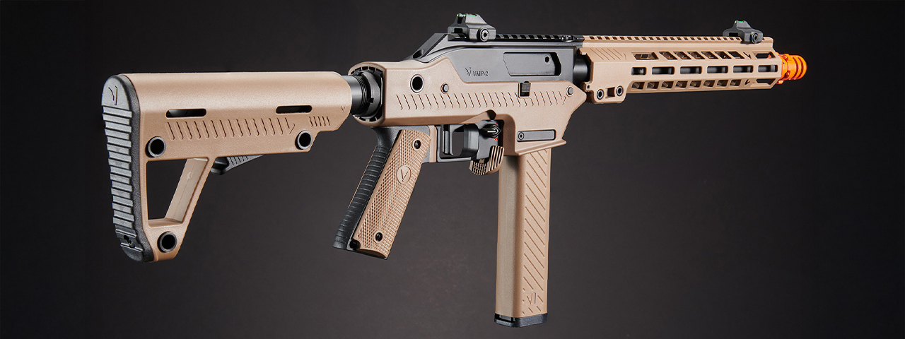 Vorsk VMP-2M ASSAULT VARIANT GBB Airsoft Rifle Select Fire - (Tan/Black)
