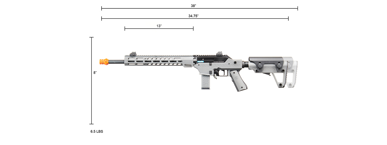 Vorsk VMP-2MD RECON RIFLE GBB Airsoft Rifle Semi-Only - (Black/Gray)