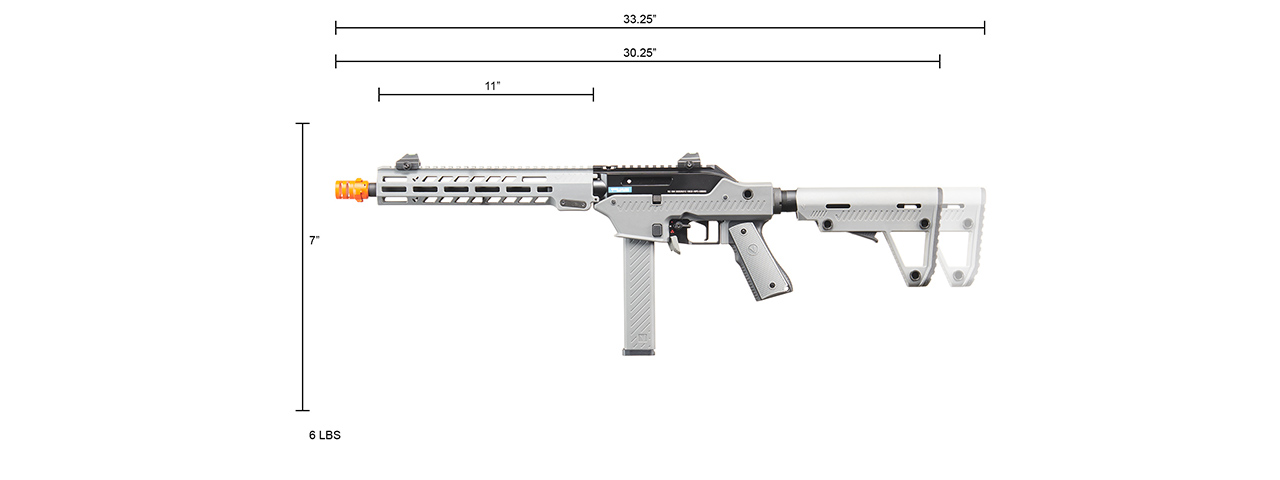 Vorsk VMP-2M ASSAULT VARIANT GBB Airsoft Rifle Select Fire - (Gray/Black)