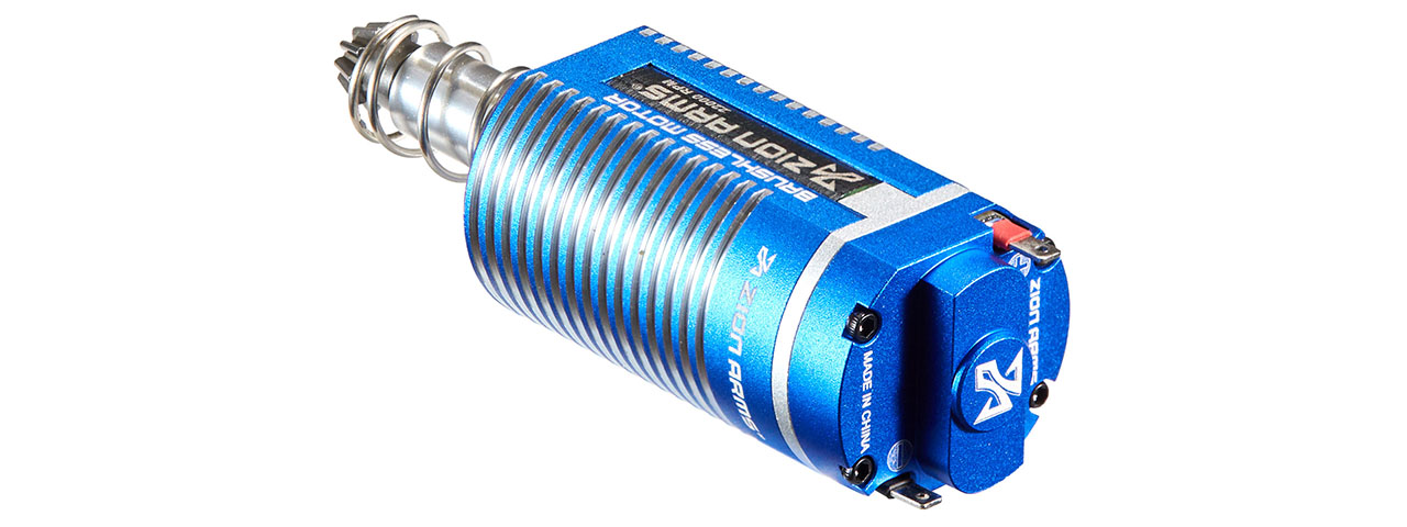 Zion Arms Long Type Brushless DC Motor 11.1V 22K RPM for Airsoft AEG Rifles - (Blue)