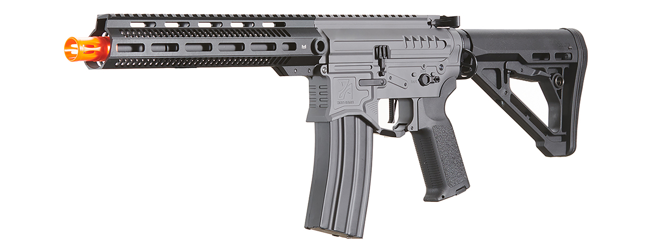 Zion Arms R15 Mod 1 Long Rail Airsoft Rifle with Delta Stock (Color: Grey)