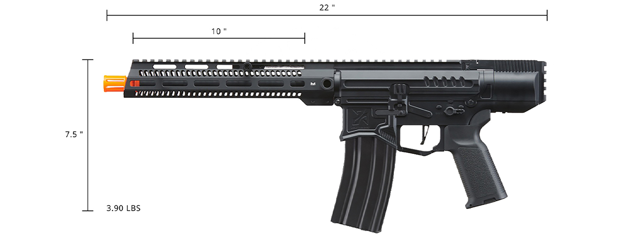 Zion Arms R&D Precision Licensed R15 Mod 0 Long Rail Airsoft Rifle (Color: Black)
