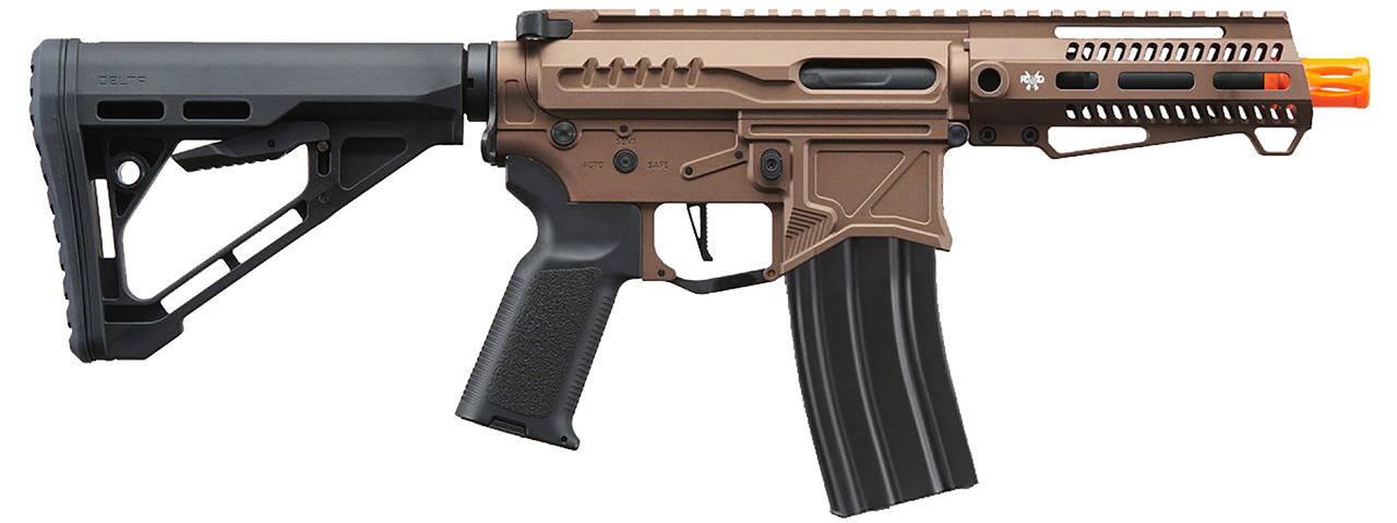 Zion Arms R15 Mod 1 Short Barrel Airsoft Rifle with Delta Stock (Color: Bronze)