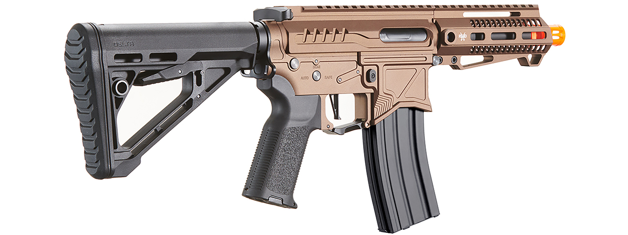 Zion Arms R15 Mod 1 Short Barrel Airsoft Rifle with Delta Stock (Color: Bronze)