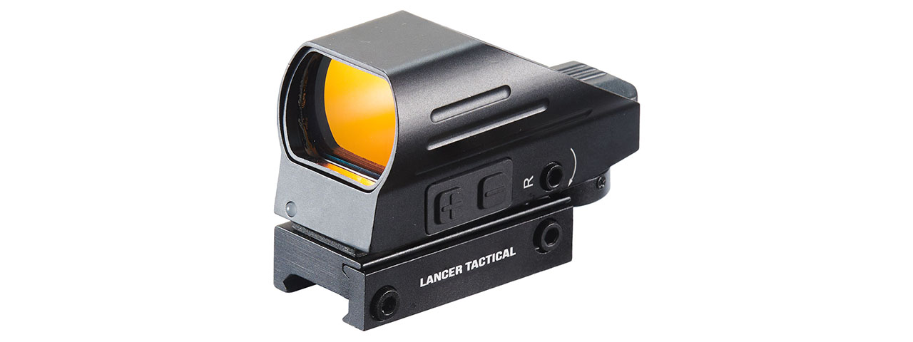 Lancer Tactical Multi-Reticle Red Dot Sight w/ Rechargeable Battery and Picatinny Mount Lancer Tactical Multi-Reticle Red Dot Sight w/ Rechargeable Battery and Picatinny Mount