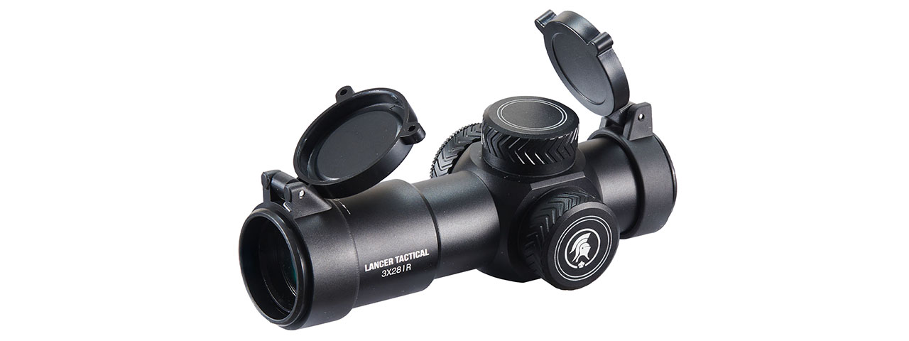 Lancer Tactical 3x28 IR Fixed Magnification Airsoft Rifle Scope