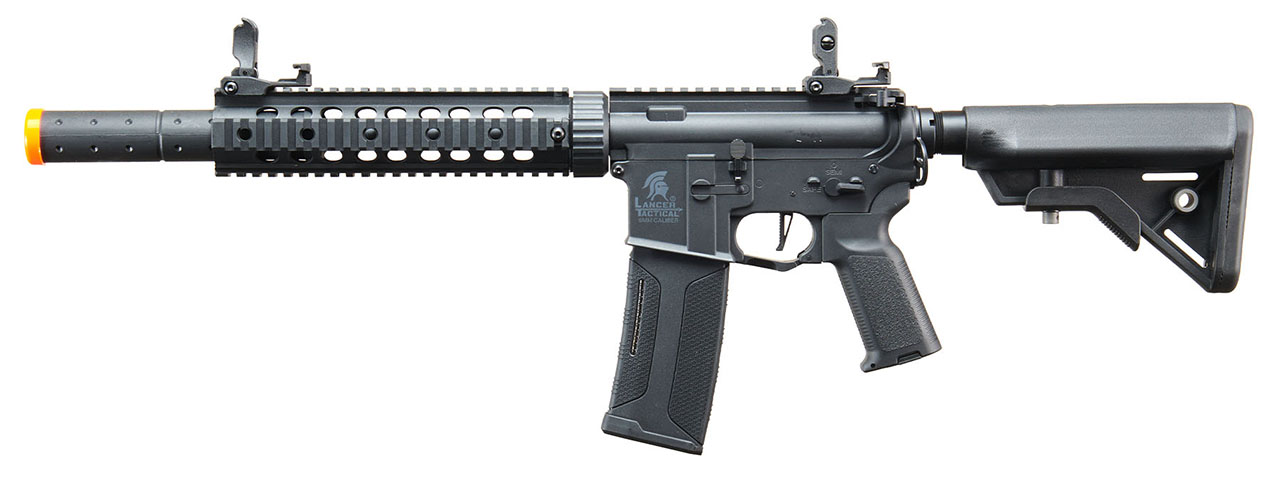 Lancer Tactical Gen 3 Nylon Polymer M4 SD AEG Airsoft Rifle with Mock Suppressor (Color: Black)
