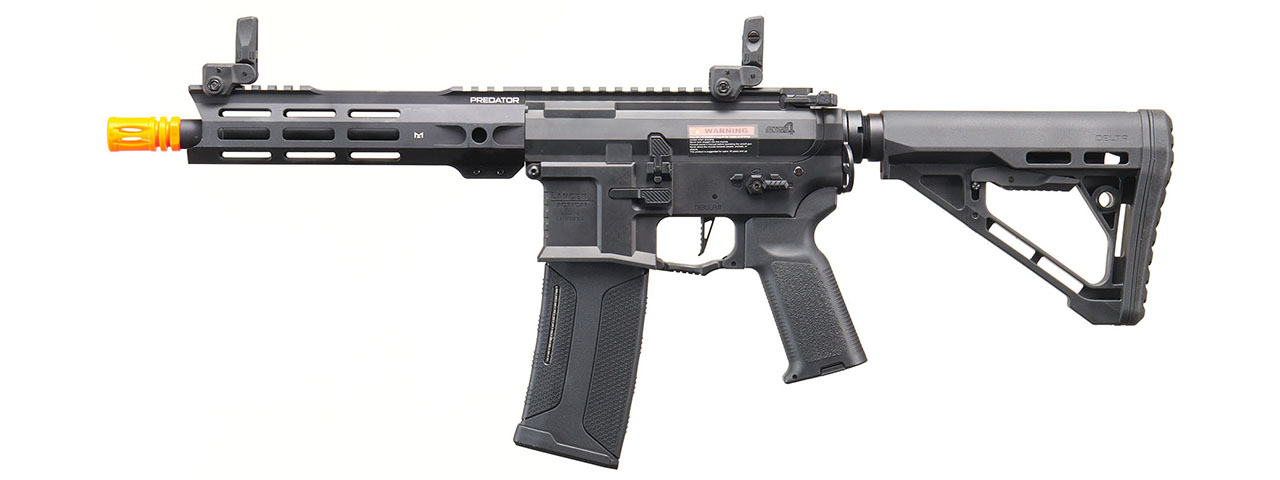 Lancer Tactical Gen 4 Predator 8" CQB AEG w/ Nebula II ETU (Black)