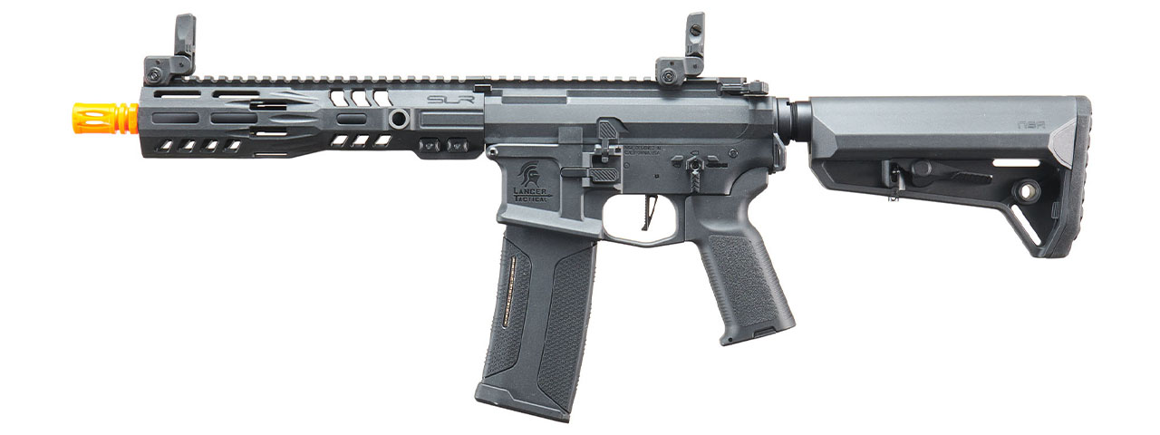 SLR 9" SD - Lancer Tactical Gen 3 AEG Airsoft Rifle w/ Licensed SLR Handguard & Mock Suppressor - (Black)