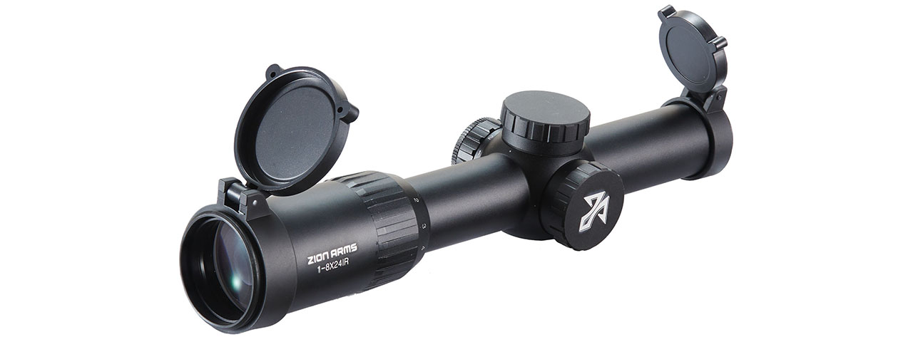 Zion Arms 1-8x24 IR Variable Power Airsoft Rifle Scope Zion Arms 1-8x24 IR Variable Power Airsoft Rifle Scope