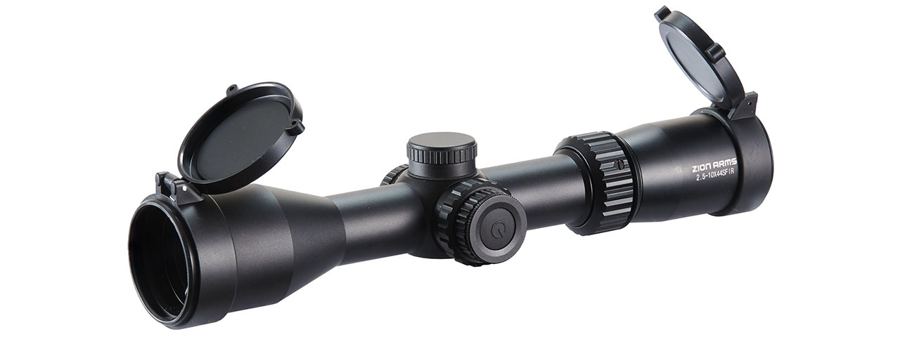 Zion Arms 2.5-10x44 SF IR Variable Power Airsoft Rifle Scope Zion Arms 2.5-10x44 SF IR Variable Power Airsoft Rifle Scope